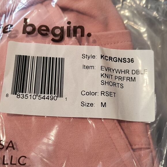 NWT 686 L Rosette Pink Everywhere Double Knit Performance Shorts - Picture 7 of 7